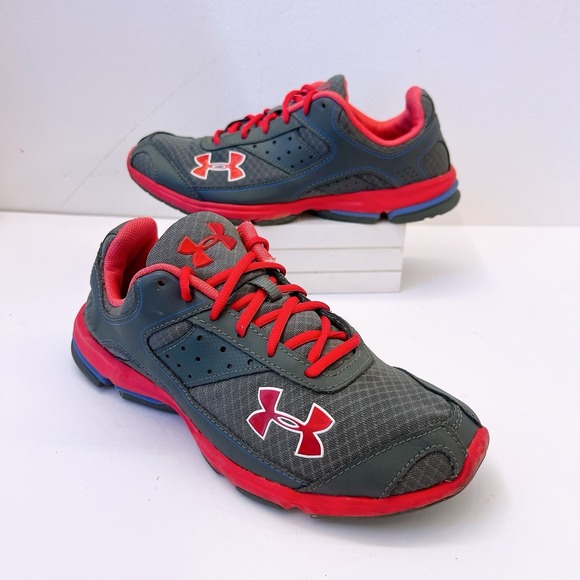 Under Armour Shoes - Under Armour Women's Size 8 - Youth 6.5 Gray Pink Walking Running Shoes Sneakers